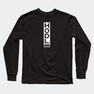 HODL tag (dark textile) Long Sleeve T-Shirt